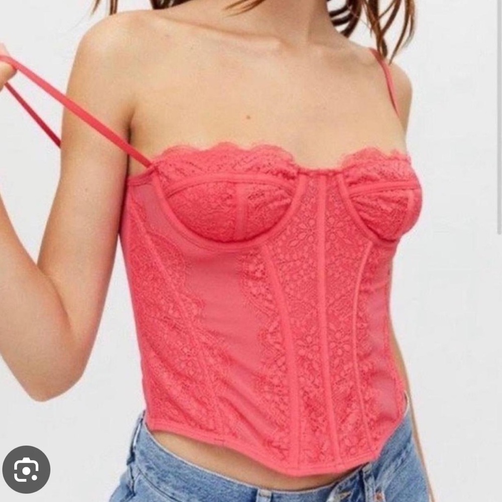 UO coral corset
